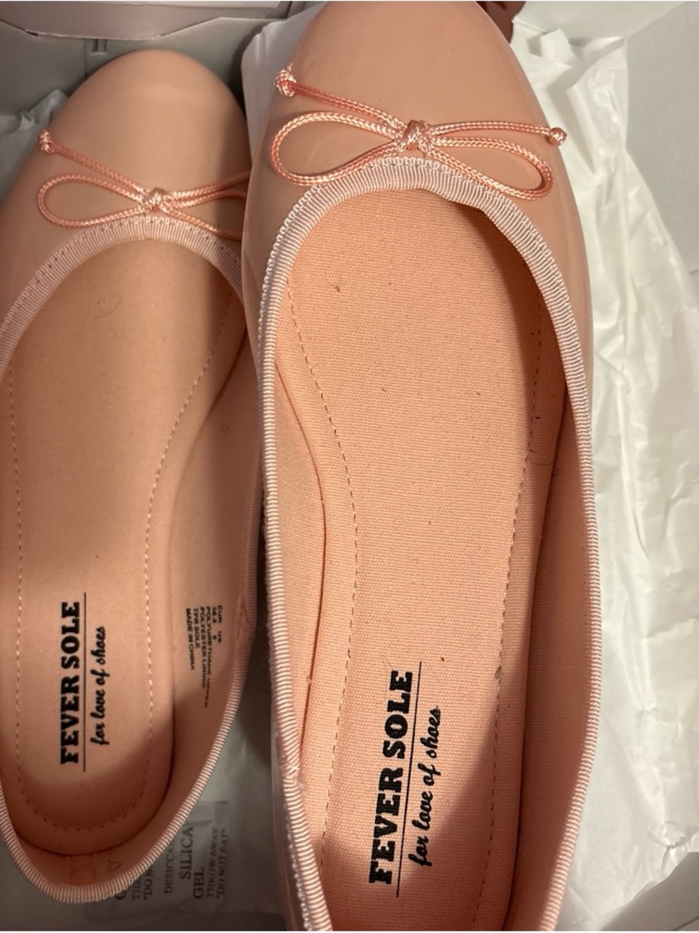 Fever Sole Women's Ballet Flats in Pale Pink